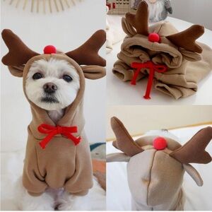 Reindeer Antler Dog Costume - Brown